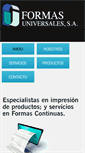 Mobile Screenshot of formasuniversales.com