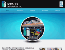 Tablet Screenshot of formasuniversales.com